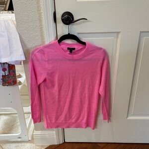 J. Crew Pink Crew Neck Sweater